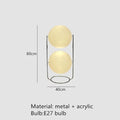 Axyaa Modern Acrylic Floor Lamp Chrome Metal White Round Ball Minimalist Style