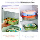 Axyaa Kids Bento Lunch Box with Sauce Container, Microwave Safe, Leakproof