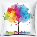 Rainbow Square Pillowcase by Axyaa: Home & Car Decor Accent