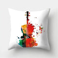 Axyaa Musical Note Cushion Cover for Home Decor - 40/45/50cm Pillowcase for Living Room
