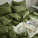 Axyaa Solid Color Matching Bed Four-Piece Set with Spring & Summer Design