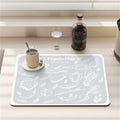 Axyaa Cartoon Print Kitchen Coasters Set for Glasses and Dishes