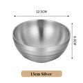 Axyaa Insulated Stainless Steel Ramen Bowl Set for Home Kitchen
