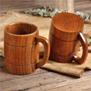 Axyaa Handmade Wooden Beer Mug 320ml - Natural Wood Cup for Drinks