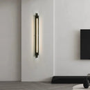 Axyaa Modern Glass LED Wall Light, Industrial Black Sconce for Living Room, Corridor, Hotel