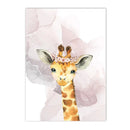 Axyaa Jungle Animals Nursery Posters Set - Kids Room Wall Art Canvas Painting