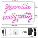 Axyaa Neon Sign for Proposal Party Room Decoration, Girls Pink Bedroom.