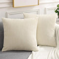 Axyaa Corduroy Pillow Cover 50x50cm Nordic Style Cushion Case for Home Decor
