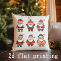 Axyaa Christmas Cushion Covers with Festive Prints for Sofa, Bedroom, Car
