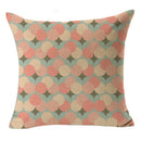 Axyaa Retro Geometry Linen Pillowcase - 45*45cm