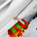 Axyaa Santa Snowman Christmas Quilt Cover Set - Double King Bedding