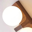 Axyaa Black Walnut Retro Wall Lamp for Stylish Living Rooms