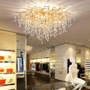 Axyaa Luxury Crystal Ceiling Chandelier for Modern Living Room Hall Stairs