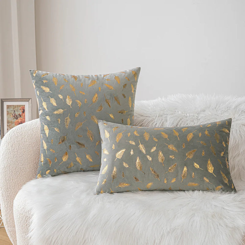 Axyaa Christmas Printed Plush Pillow Cover 45x45 - Stylish Sofa Decor