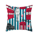 Nordic Cartoon Print Yellow Blue Cushion Cover 45*45cm by Axyaa