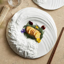 Axyaa Ceramic & Western Tableware Set - Elegant Flat Cold Dish Special Shapes