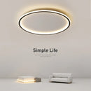 Axya Circular LED Ceiling Light with Remote Control - Nordic Minimalist Design