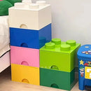 Axyaa Color Block Drawer Organizer Stackable Plastic Cabinet - Home Storage Solution