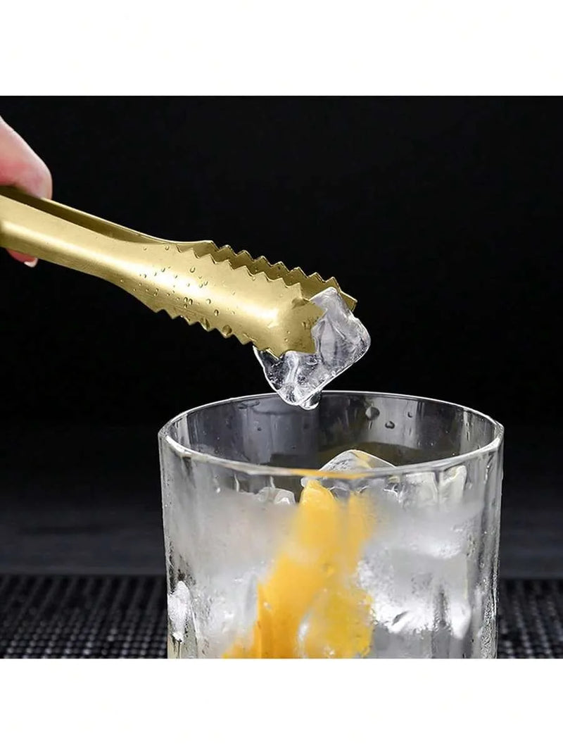 Axyaa Stainless Steel Food Tongs Set - Perfect for Afternoon Tea, Coffee Bar, Desserts
