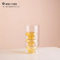 Axyaa Double-Layer Glass Vase: Stylish Desktop Decor, Unique Crystal-Clear Design