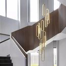 Axyaa Staircase Chandeliers: Modern LED Pendant Light Lamps for Living Room