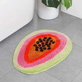 Axyaa Passion Fruit Bathroom Rug - Non-Slip Absorbent Cartoon Area Rug
