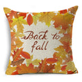 Axyaa Autumn Print Style Thanksgiving Pillow Case - Decorative Plant Cushion Cover