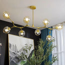 Axyaa Modern Pendant Chandelier Glass Lampshade LED Ceiling Light