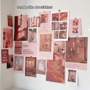 Axyaa Nordic Retro Wall Decor Photo Card Stickers DIY Art Postcard Set