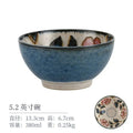 Axyaa Japanese Porcelain Plate Set: Okinawa Rose Glaze Natural Ceramic Rice Bowl