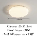 Axyaa Nordic LED Cream Ceiling Lamp for Modern Spaces
