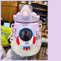 Axyaa Kawaii Astronaut 3D Sticker Water Bottle, BPA-Free Large 1300ml Gym Drink Bottle
