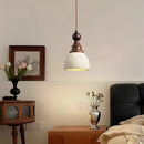 Axyaa Yellow Cave Stone Bedroom Small Chandelier Retro Solid Wood Lighting