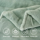Axyaa Faux Rabbit Fur Throw Blanket