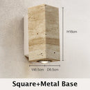 Axyaa Wabi Sabi Limestone Wall Light Sconce LED Lighting for Bedroom Living Room