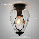 Axyaa Glass Ball LED Ceiling Light: Modern Nordic Suspension Hanging Indoor Decor