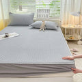 Axyaa Summer Latex Bed Fitted Sheet Set with Soft Air-conditioning Mat & Anti-slip Bed Skirt