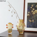 Axyaa Glass Vase Hydroponics Desk Decoration Artificial Flower Vase Aesthetic Room Decor