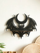 Axyaa Gothic Bat Moon Wall Shelf Crystal Holder Goth Home Decor