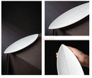 Axyaa Leaf Shape Ceramic Dim Sum Plate for Liuyun Commercial Strip Bread