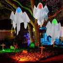 Axyaa LED Flying Ghost Decor: Cute Halloween Outdoor Haunted House Decorations