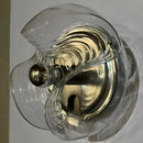 Axyaa Handblown Wave Glass Shade Wall Sconce for Home Decor Fixtures