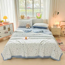 Axyaa Knitted Printed Aerobic Double Yarn Soybean Summer Quilt Core - Washable & Breathable