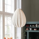 Axyaa Japanese Wabi-Sabi Pleated Fabric Pendant Lights for Home Decoration