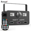 Axyaa RGBY Laser Effect Party Lights with Remote Control for Stage Lighting