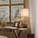 Axyaa Modern Minimalist Table Lamp with Hemp Rope Body and Fabric Shade