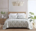 Axyaa Maui Palm Green Twin Quilt Set with Matching Sham