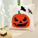 Axyaa Halloween Ghost Pumpkin Bat Spider Web Pillow Cushion