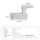 Axyaa LED Hinge Lamps for Wardrobe Kitchen Closet Drawer Cold White