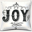 Axyaa Snowflake Merry Christmas Joy Pillow Cover for Sofa Bedroom Car